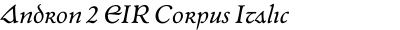 Andron 2 EIR Corpus Italic